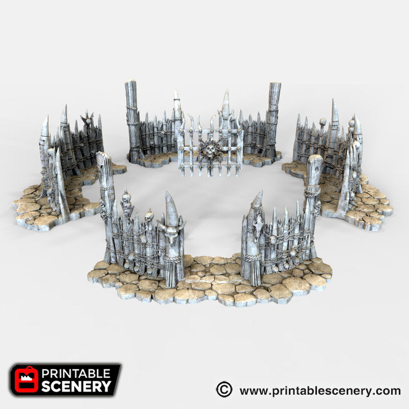 Lost Tribes Fighting Pits – Printable Scenery 3D printed tabletop terrain