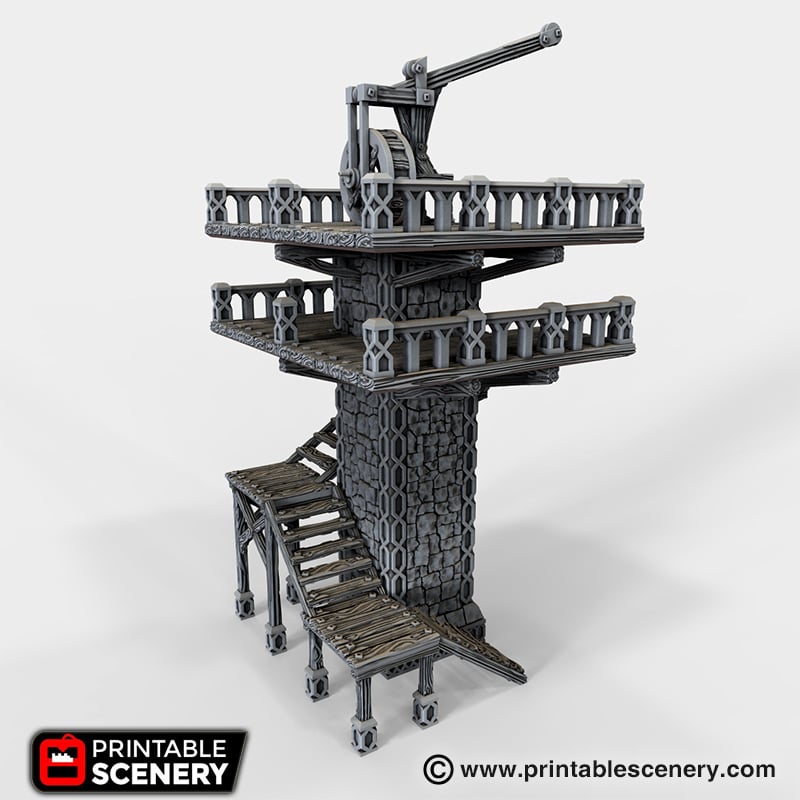 Ironhelm Dwarven Skydock – Printable Scenery 3D printed tabletop terrain