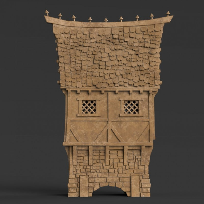 Winterdale Bridge Cottage – Printable Scenery 3D printed tabletop terrain