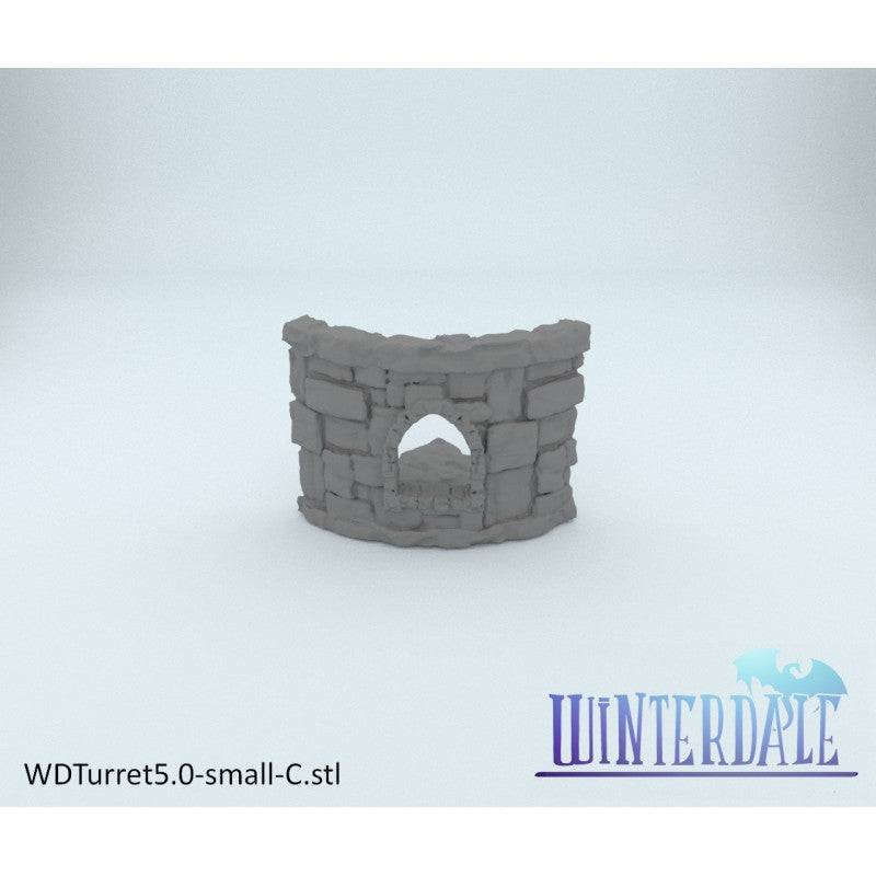 Winterdale Round Tower – Printable Scenery 3D printed tabletop terrain
