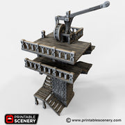 Ironhelm Dwarven Skydock – Printable Scenery 3D printed tabletop terrain