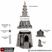 Trench Chapel – Trench Crusade compatible SystemHEX 3D printed terrain
