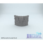 Winterdale Round Tower – Printable Scenery 3D printed tabletop terrain