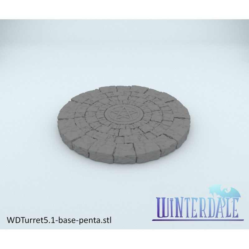 Winterdale Round Tower – Printable Scenery 3D printed tabletop terrain