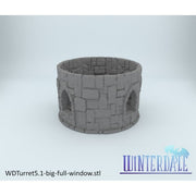 Winterdale Round Tower – Printable Scenery 3D printed tabletop terrain