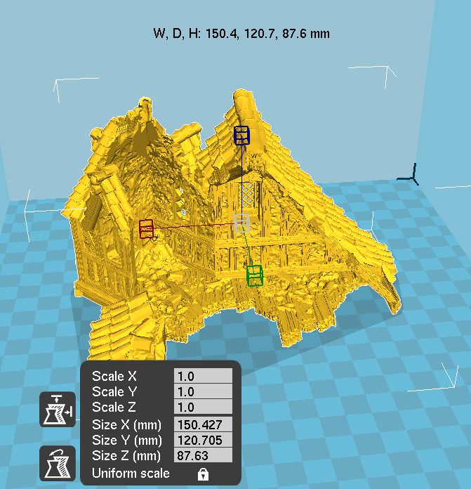 Port Winterdale Ruined Governor's Mansion – Printable Scenery 3D printed tabletop terrain