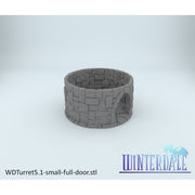 Winterdale Round Tower – Printable Scenery 3D printed tabletop terrain