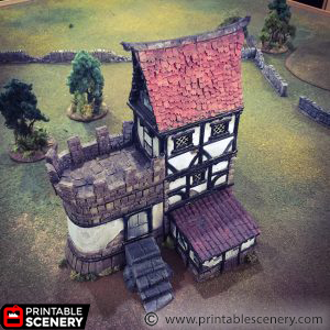 Winterdale War Cottage – Printable Scenery 3D printed tabletop terrain