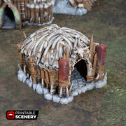 Lost Tribes Shaman's Hut – Printable Scenery 3D printed tabletop terrain