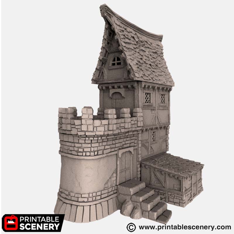 Winterdale War Cottage – Printable Scenery 3D printed tabletop terrain