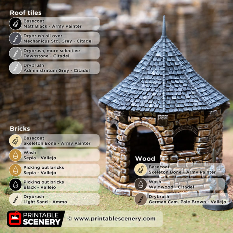 Stone Gazebo – Printable Scenery 3D printed tabletop terrain