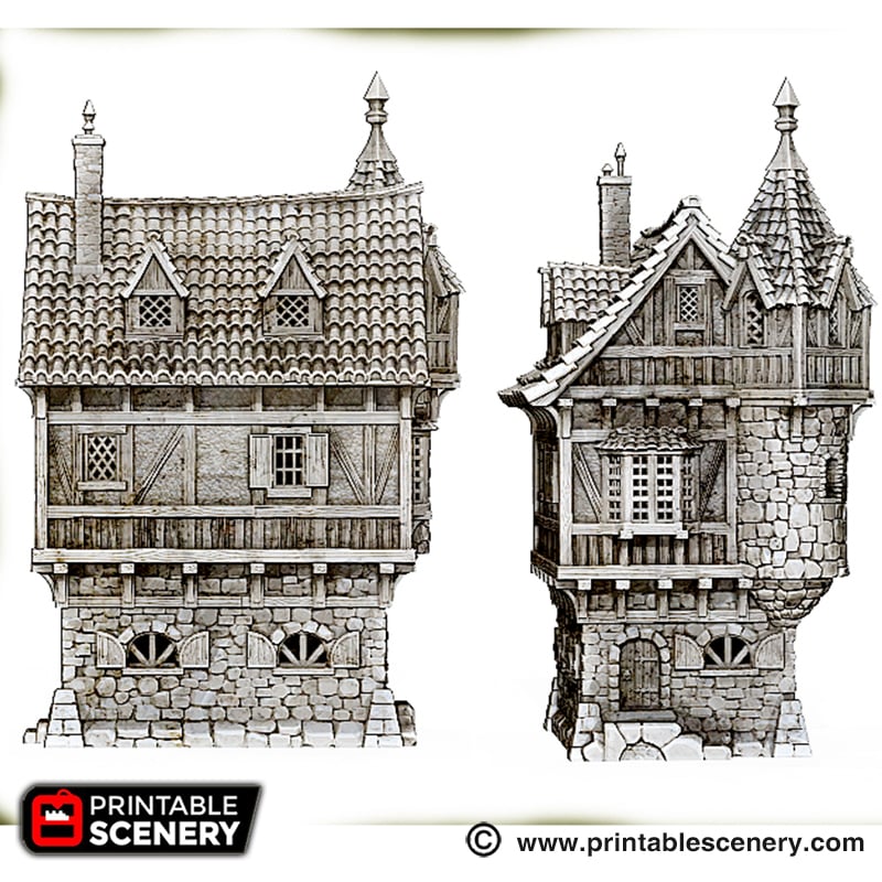 Port Winterdale Governor's Mansion – Printable Scenery 3D printed tabletop terrain