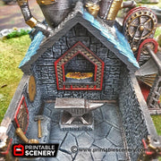 Dwarven Smithy – Printable Scenery 3D printed tabletop terrain