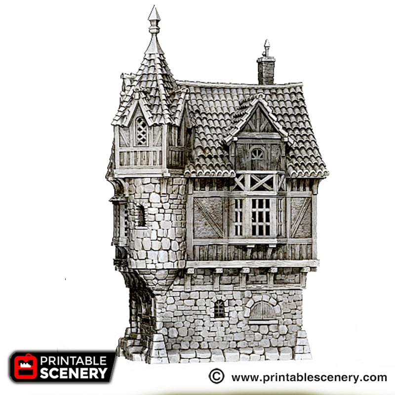 Port Winterdale Governor's Mansion – Printable Scenery 3D printed tabletop terrain