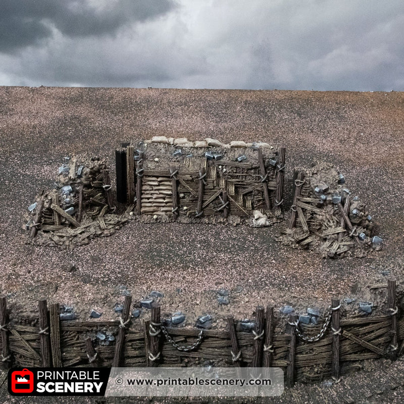 Trench Stairs – Trench Crusade compatible SystemHEX 3D printed terrain