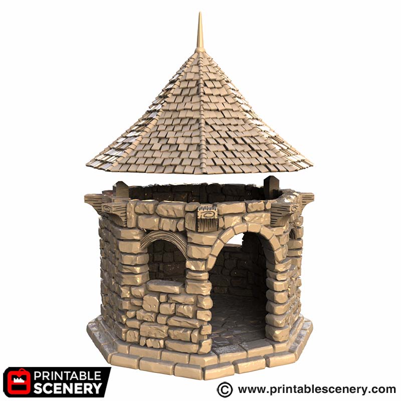 Stone Gazebo – Printable Scenery 3D printed tabletop terrain