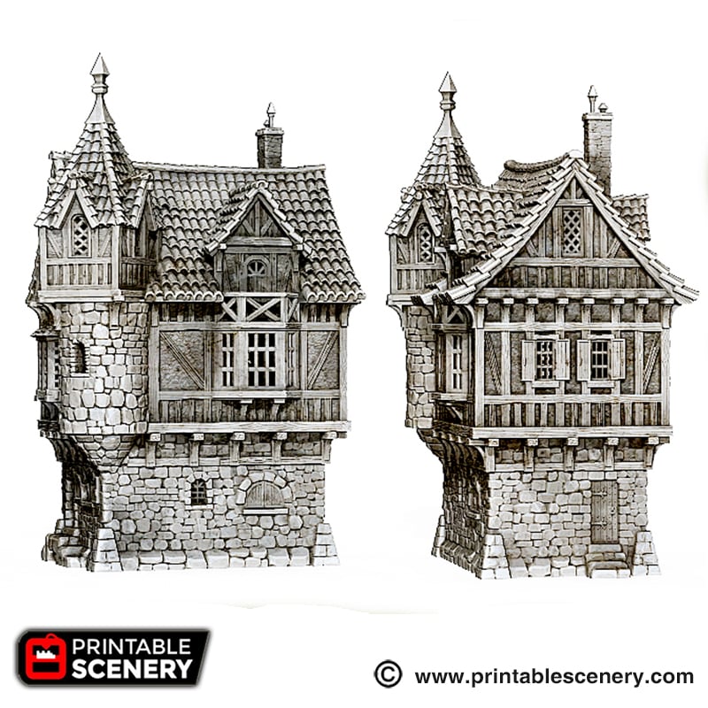 Port Winterdale Governor's Mansion – Printable Scenery 3D printed tabletop terrain