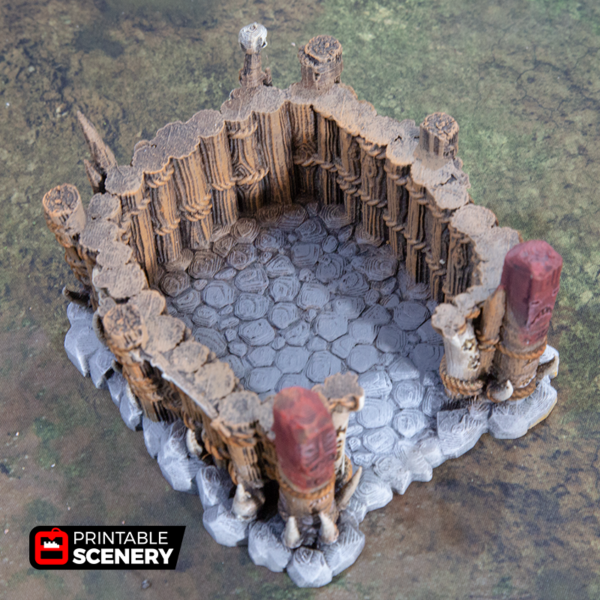 Lost Tribes Shaman's Hut – Printable Scenery 3D printed tabletop terrain
