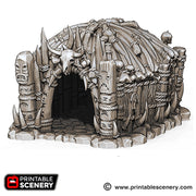 Lost Tribes Shaman's Hut – Printable Scenery 3D printed tabletop terrain