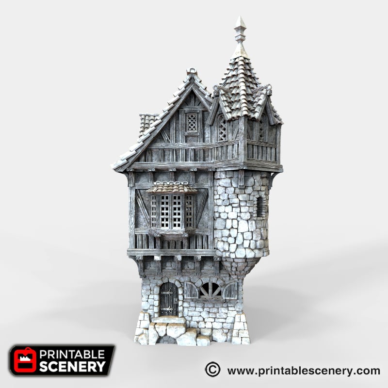 Port Winterdale Governor's Mansion – Printable Scenery 3D printed tabletop terrain