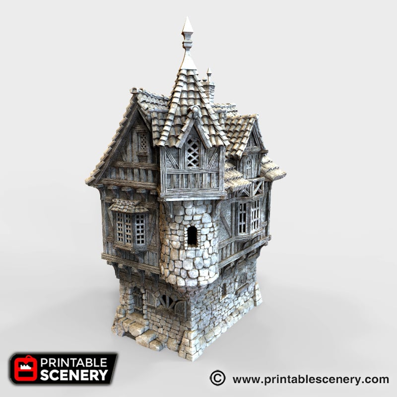 Port Winterdale Governor's Mansion – Printable Scenery 3D printed tabletop terrain