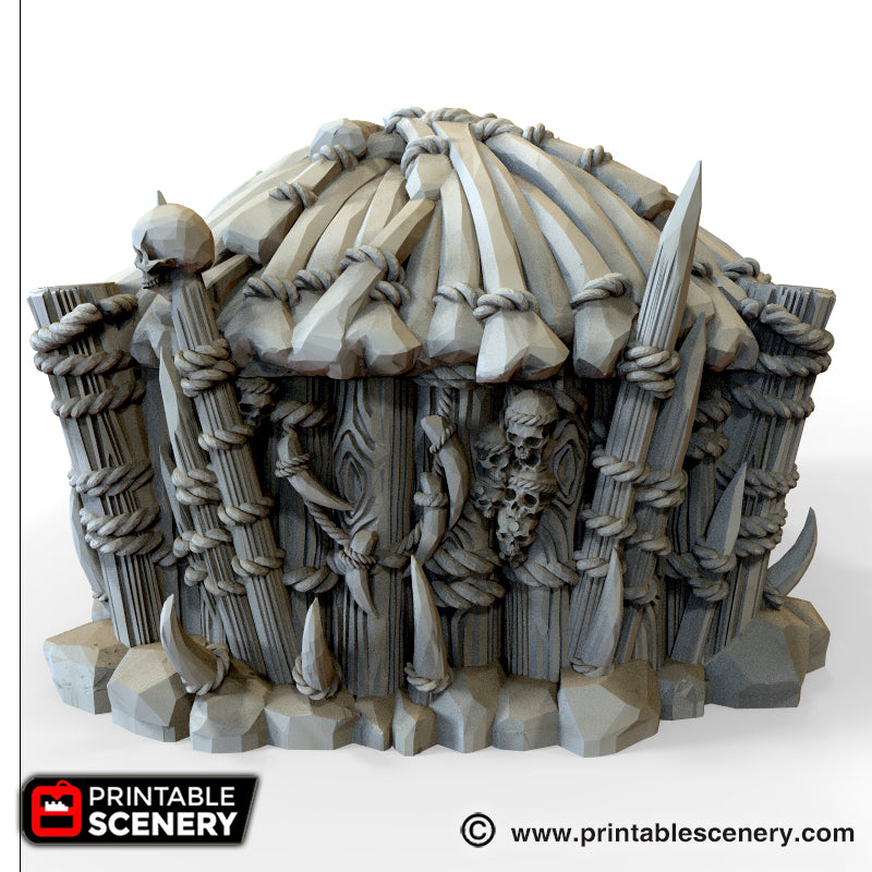 Lost Tribes Shaman's Hut – Printable Scenery 3D printed tabletop terrain