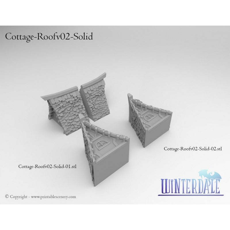 Winterdale War Cottage – Printable Scenery 3D printed tabletop terrain