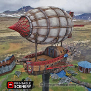 Dwarven Airship – Printable Scenery 3D printed tabletop terrain