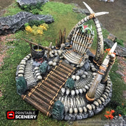 Lost Tribes War Boss Throne – Printable Scenery 3D printed tabletop terrain