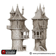 Port Winterdale Wizard Tower – Printable Scenery 3D printed tabletop terrain