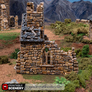 Ruined Small Chapel – Printable Scenery 3D printed tabletop terrain