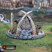 Lost Tribes War Boss Throne – Printable Scenery 3D printed tabletop terrain