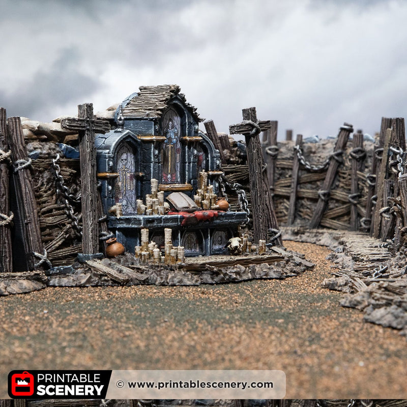 Trench Altar – Trench Crusade compatible SystemHEX 3D printed terrain