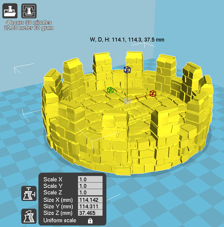 Winterdale War Tower – Printable Scenery 3D printed tabletop terrain