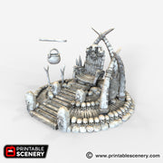 Lost Tribes War Boss Throne – Printable Scenery 3D printed tabletop terrain