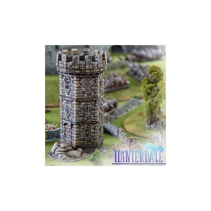 Winterdale War Tower – Printable Scenery 3D printed tabletop terrain