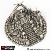 Lost Tribes War Boss Throne – Printable Scenery 3D printed tabletop terrain