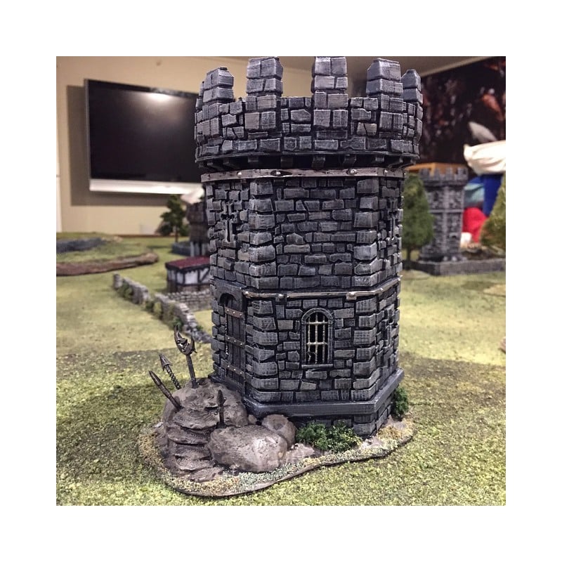 Winterdale War Tower – Printable Scenery 3D printed tabletop terrain