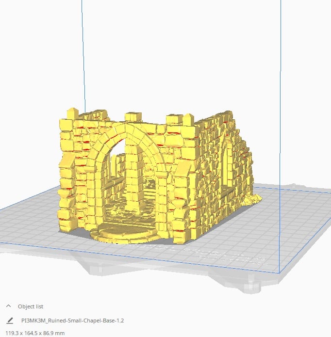 Ruined Small Chapel – Printable Scenery 3D printed tabletop terrain