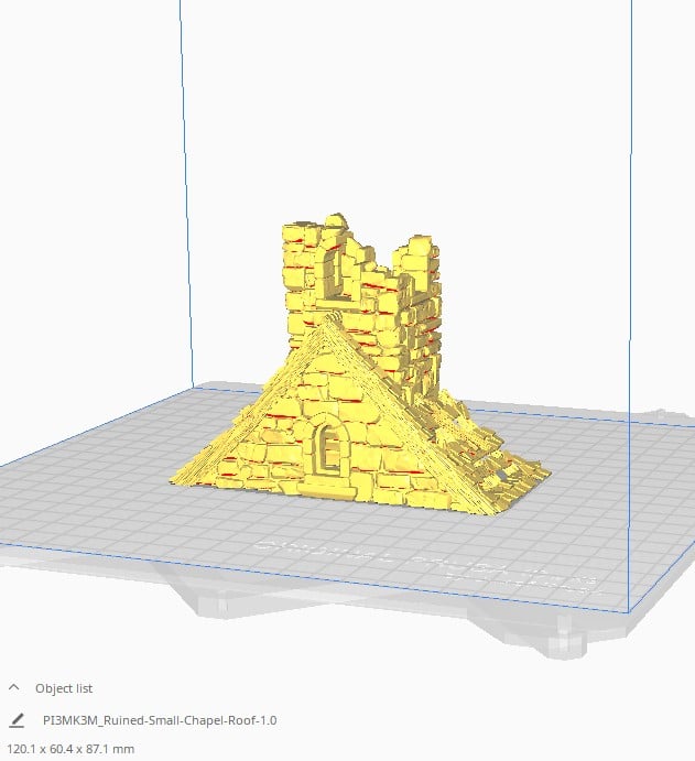 Ruined Small Chapel – Printable Scenery 3D printed tabletop terrain