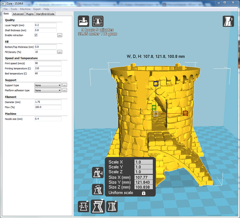 Port Winterdale Wizard Tower – Printable Scenery 3D printed tabletop terrain