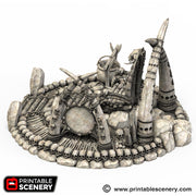 Lost Tribes War Boss Throne – Printable Scenery 3D printed tabletop terrain