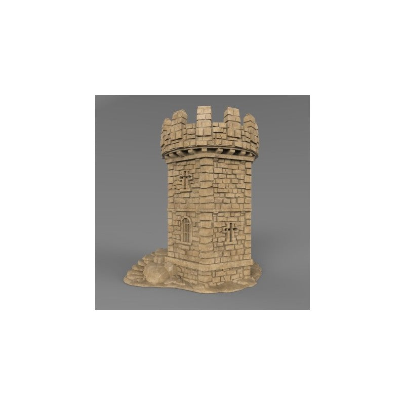 Winterdale War Tower – Printable Scenery 3D printed tabletop terrain