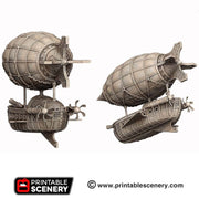 Dwarven Airship – Printable Scenery 3D printed tabletop terrain