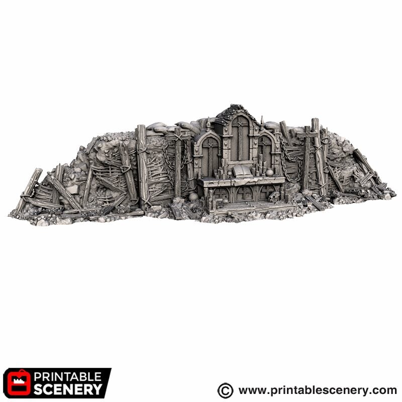 Trench Altar – Trench Crusade compatible SystemHEX 3D printed terrain