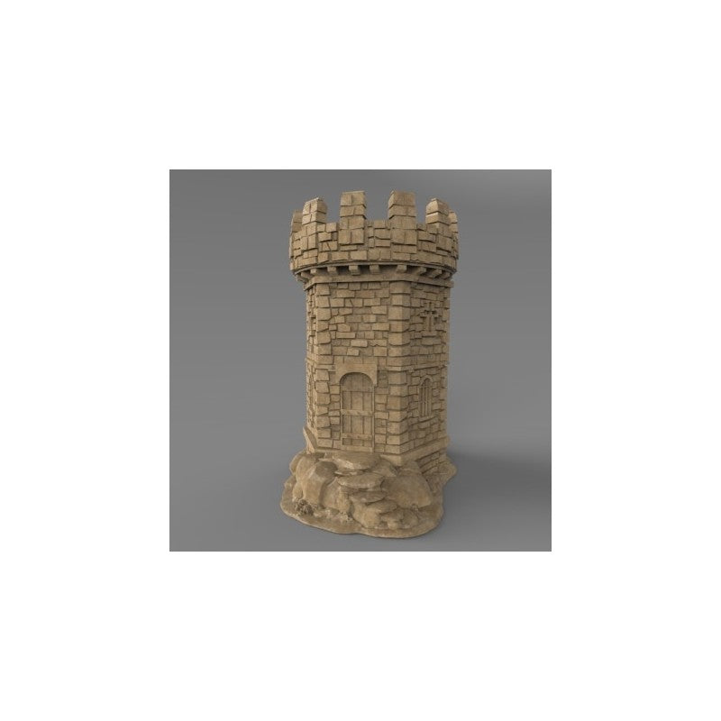 Winterdale War Tower – Printable Scenery 3D printed tabletop terrain