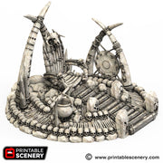 Lost Tribes War Boss Throne – Printable Scenery 3D printed tabletop terrain