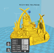 Lost Tribes War Boss Throne – Printable Scenery 3D printed tabletop terrain