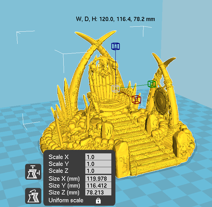 Lost Tribes War Boss Throne – Printable Scenery 3D printed tabletop terrain