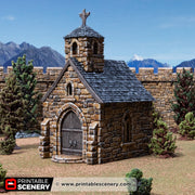 Small Chapel – Printable Scenery 3D printed tabletop terrain